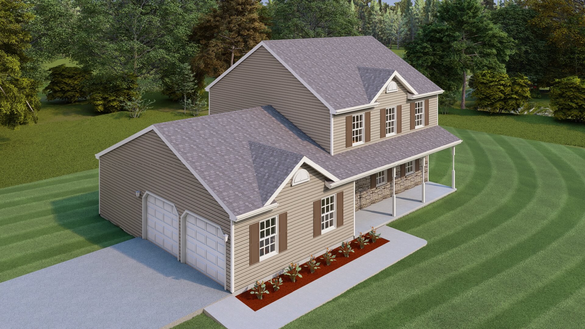 hadley floor plan 3d render