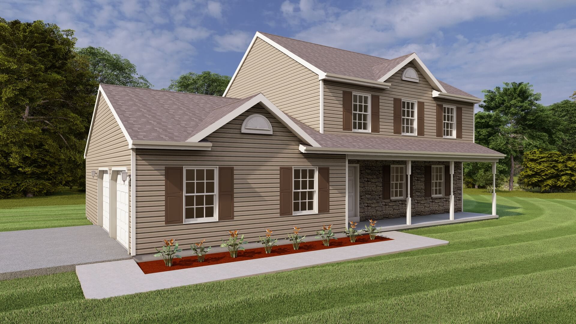 hadley floor plan 3d render