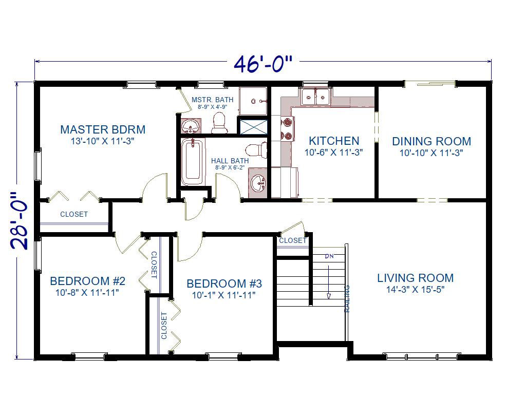 radcliff two floor plan