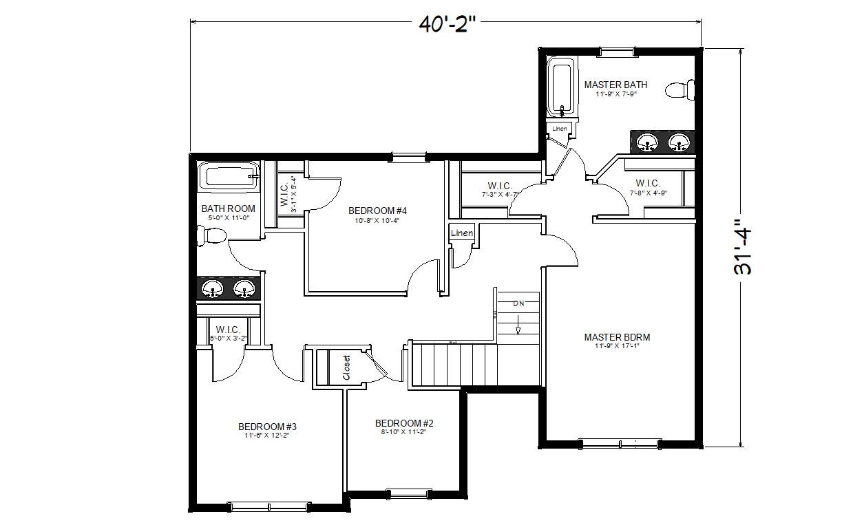 second floor plan for newfield