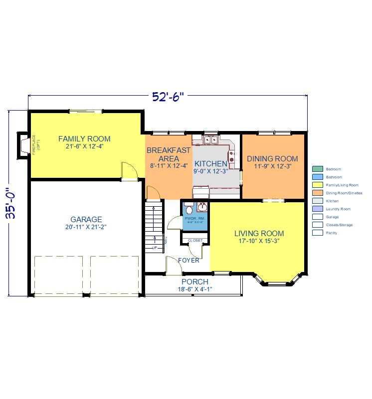 ellington first floor plan