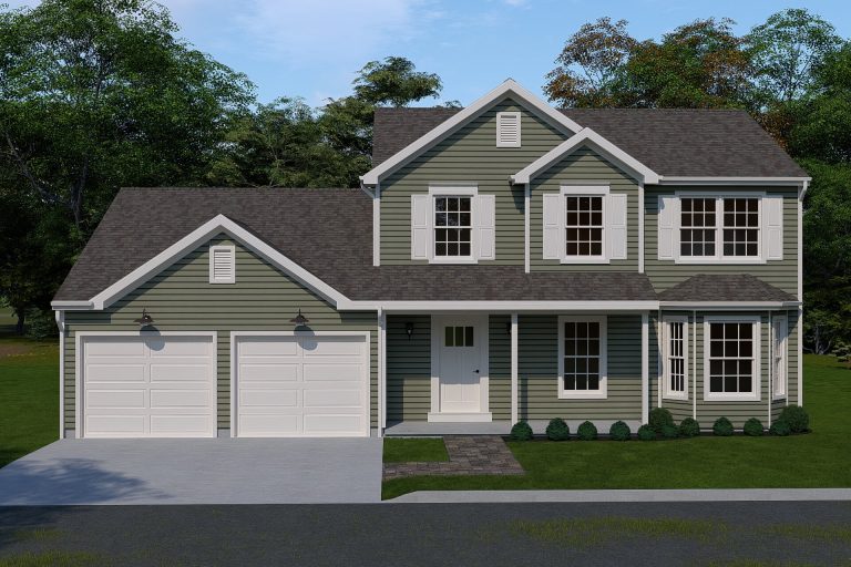 ellington front view of 3d render