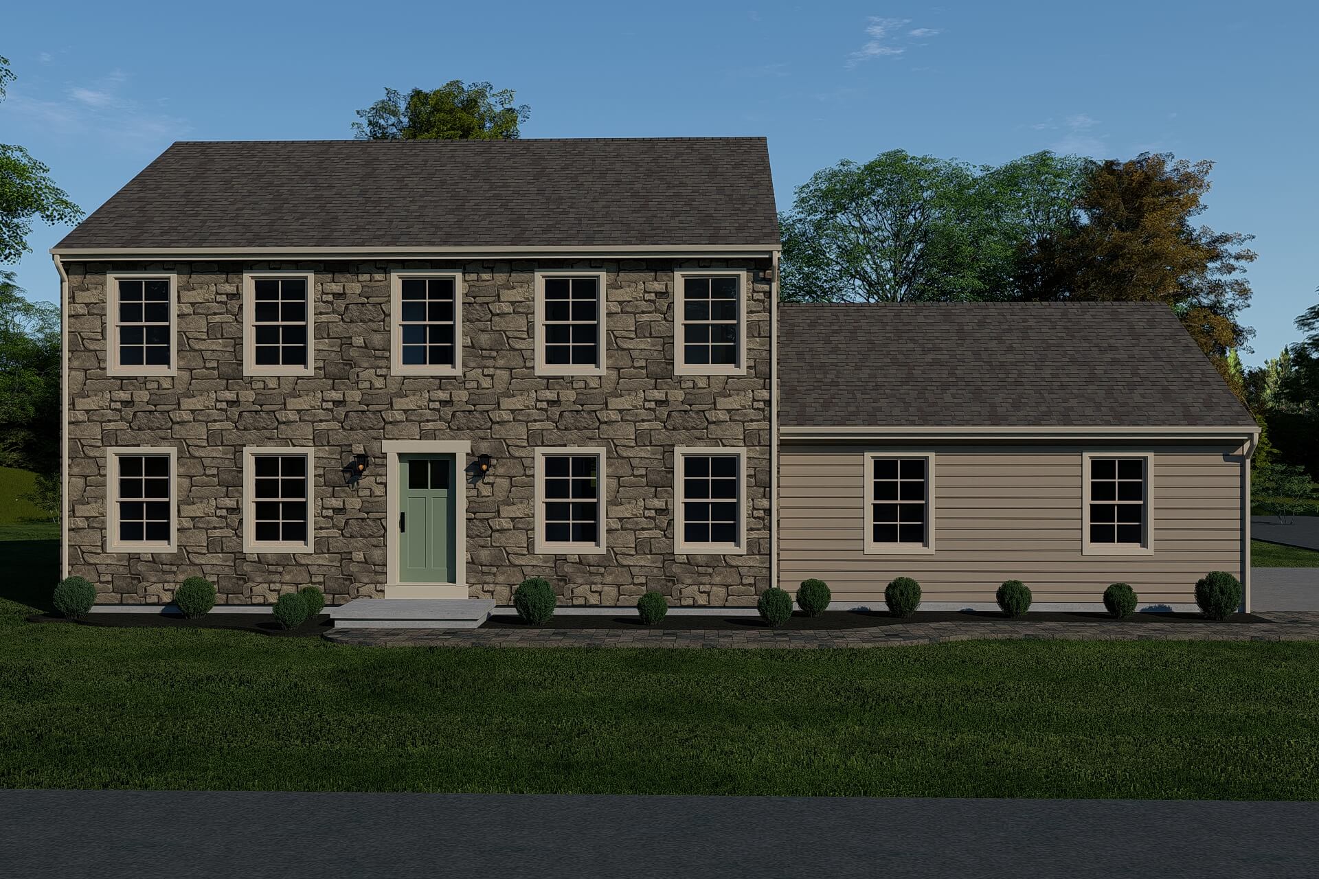 hampton floor plan render