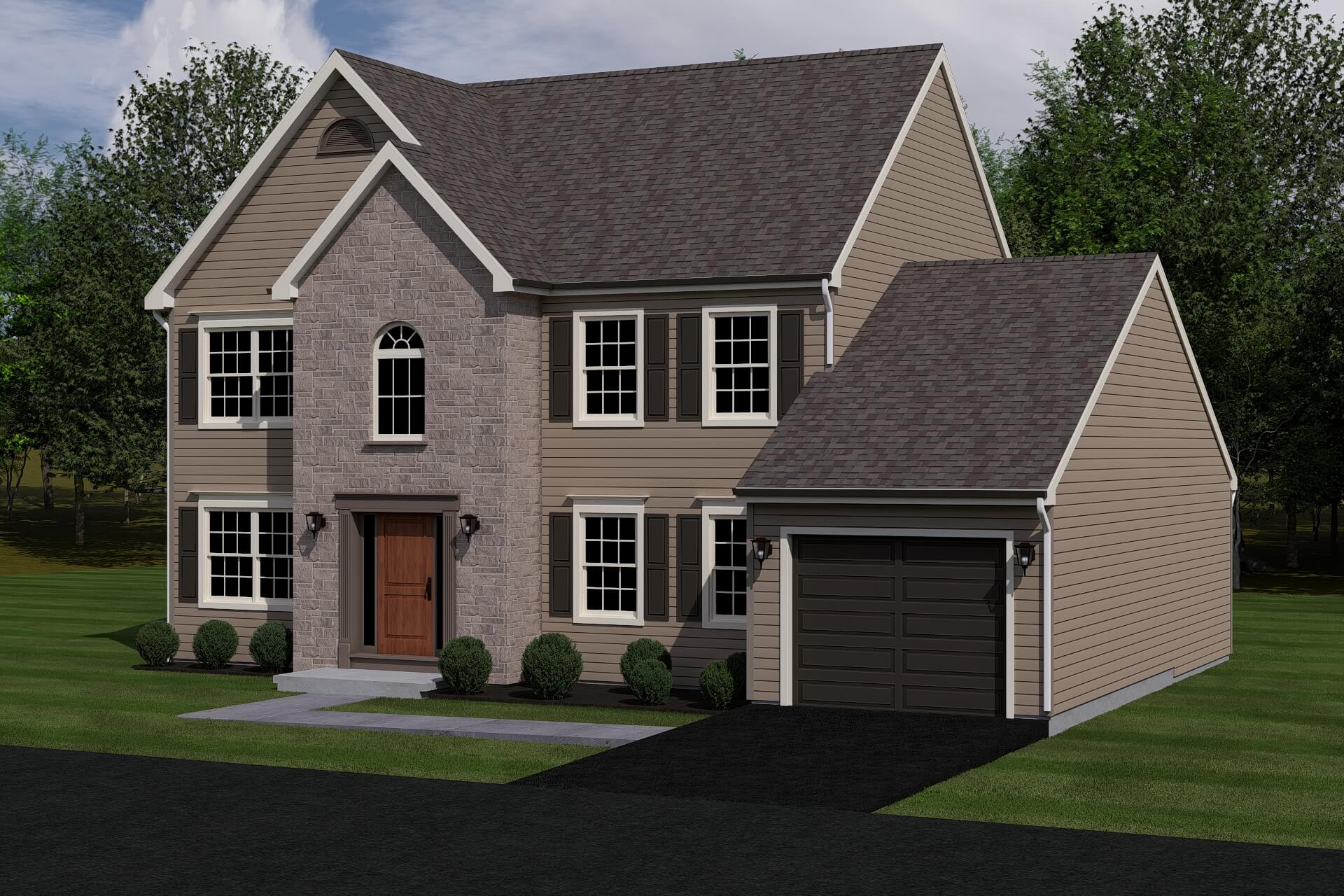 nottingham 3 floor plan front and garage
