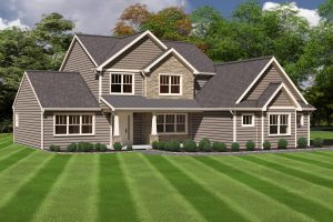 full view of the model fir the clarksville floor plan