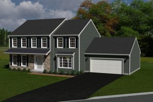 aerial view of the gettyburg floor plan model