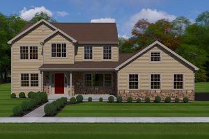 front view of the northford home 3d model