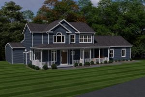 aerial view of the palmer floor plan model