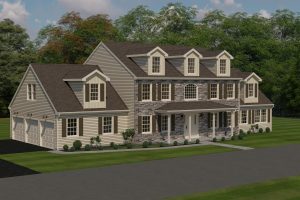 aerial view of the breckenridge house