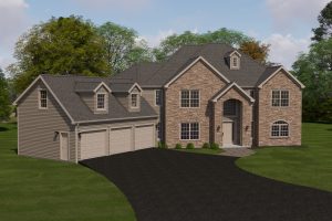 aerial view of the smithfield home