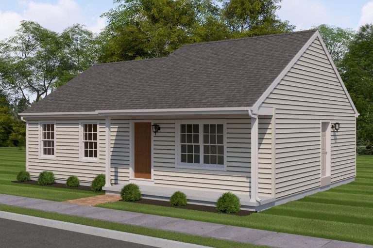 sutton one floor home 3d model