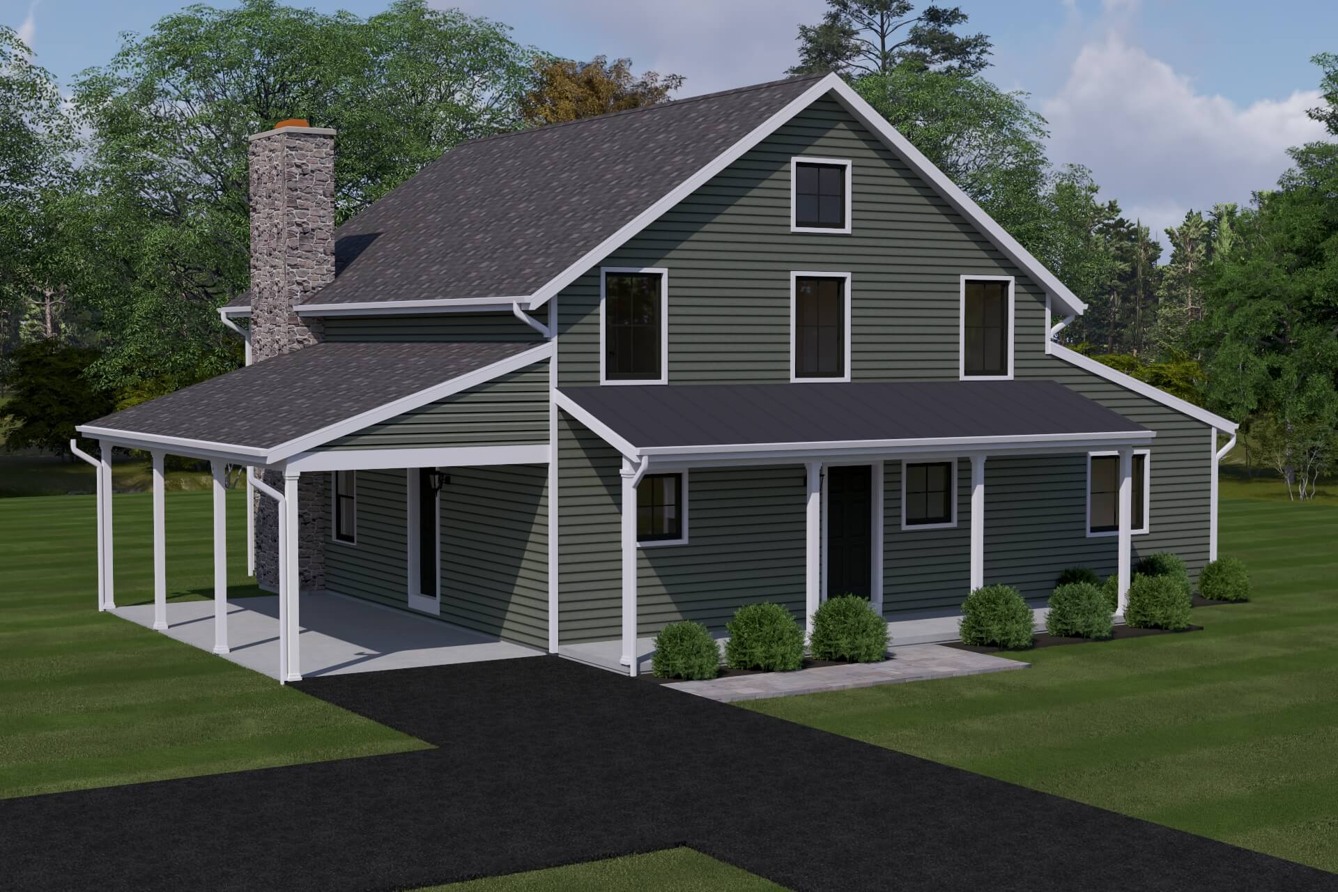 aerial view of the arborfield home