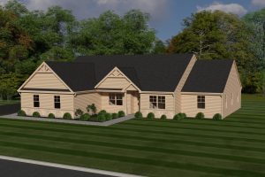 aerial view of the augusta house 3d model