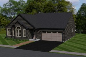 aerial view of the brownsville house 3d model