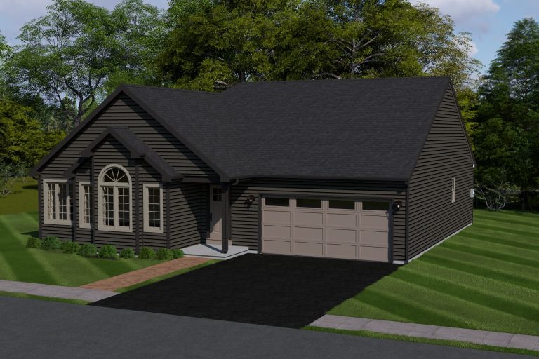 aerial view of the brownsville house 3d model