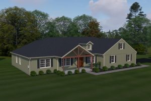 aerial view of the lenox floor plan