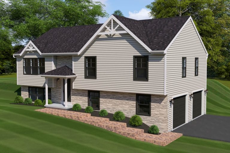 aerial view of the radcliff 3 style home